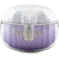 GUESS écouteurs sans fil bluetooth TWS + station d'accueil GUTWSHDGKEEU (Glitter gradient) violet