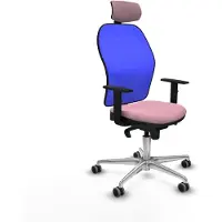 Piqueras Y Crespo Chaise de bureau avec appui-tête 1D086G2 Rosa
