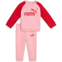 Puma Minicats Ess Raglan Tracksuit Rose 9-12 Months Enfants