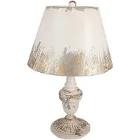 Clayre & Eef Lampe de table Ø 36x55 cm Beige Métal