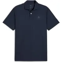 Puma Hommes, T-shirt de sport, Polo MATTR Houndstooth - LC (M), Bleu, M