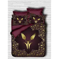 L'essentiel Maison , Adal- PRL6124, marron, couettes, dessus de couette et taie d'oreiller : 100 % micro-satin de polyester
