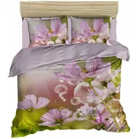 L'essentiel Maison , Adal- PRL1214, Vert, Couettes, dessus de couette et taie d'oreiller : 100 % microcoton polyester