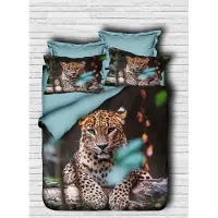 L'essentiel Maison , Adal- PRL1233, turquoise, couettes, dessus de couette et taie d'oreiller : 100 % microsatin polyester