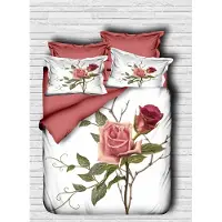 L'essentiel Maison , Adal- PRL6124, Rose, couettes, dessus de couette et taie d'oreiller : 100 % microsatin polyester