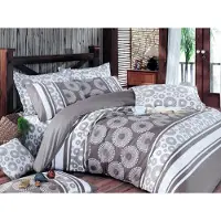 L'essentiel Maison , Adal- PRL2245, Marron, Couettes, 100 % coton renforcé