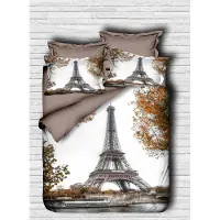 L'essentiel Maison , Adal- PRL6121, Marron, Couettes, dessus de couette et taie d'oreiller : 100 % microcoton polyester
