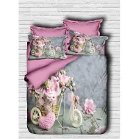 L'essentiel Maison , Adal- PRL1203, Violet, Couettes, dessus de couette et taie d'oreiller : 100 % micro-satin polyester