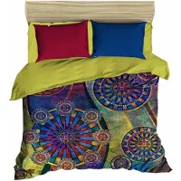 L'essentiel Maison , Adal- PRL1251, bleu foncé, couettes, dessus de couette et taie d'oreiller : 100 % microsatin polyester