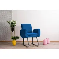 Hannah Home , Kono- FTN1745, bleu, chaises de bureau, structure : 100 % métal