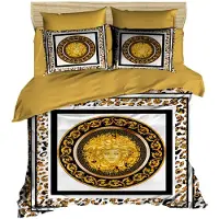 L'essentiel Maison , Adal- PRF1142, Noir, Couettes, dessus de couette et taie d'oreiller : 100 % micro-satin polyester