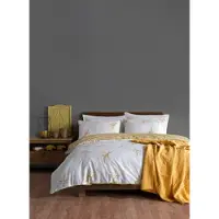 L'essentiel Maison , Meltem- TRK6240, Blanc,Jaune, Couettes, 100 % coton renforcé