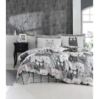 L'essentiel Maison , Begonvilla- EPJ5190, Blanc, couettes, 65% coton / 35% polyester