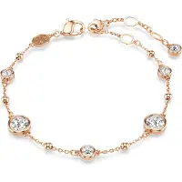 Swarovski Imber Armband Rundschliff Weiss Roségold Legierungsschicht, (20.50 cm, Métal )