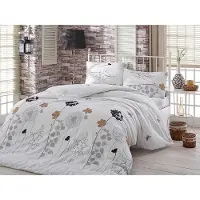 L'essentiel Maison , Begonvilla- EPF2149, Blanc, Couettes, 65 % coton / 35 % polyester