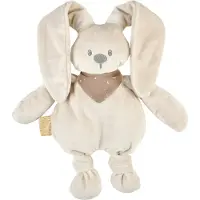 Nattou Peluche Moyenne Lapidou Avec Bandana Glow Sable 36 Cm - Ecru