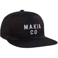 Makia Cascade Snapback Cap Noir