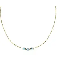Morellato Bijoux Collier en argent 925/1000 recyclé et zircon femme - Doré - Unique