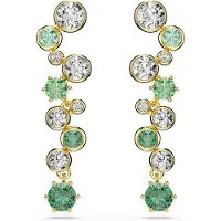 Swarovski Constella Drop Ohrhänger Verschiedene Schliffe Grün Goldlegierungsschicht, (Métal )