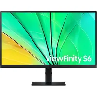 Samsung ViewFinity S6 S27D600EAU - S60UD Series - écran LED - 27" - 2560 x 1440 QHD @ 100 Hz - IPS - 350 cd/m² - 1000:1 - HDR10 - 5 ms - HDMI, DisplayPort - noir