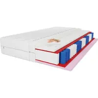 MARPUR Matelas à ressorts ensachés 200x200 Cailano, 7 zones, fermeté H3, hauteur 19 cm