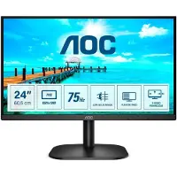 AOC B2 24B2XDM écran plat de PC 60,5 cm (23.8") 1920 x 1080 pixels Full HD LCD Noir
