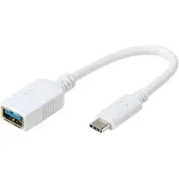 Vivanco ViVancoDCAVVUSBC30A02W Câble USB 3.2 Gen 1 (3.1 Gen 1) 0,1 m USB A USB C Blanc