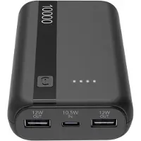 Cellularline PBENTRY10000K banque d'alimentation électrique Lithium-Ion (Li-Ion) 10000 mAh Noir