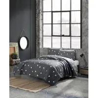 L'essentiel Maison , Begonvilla- EPJ7552, Gris,Blanc, Couettes, 65 % coton / 35 % polyester