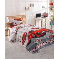 L'essentiel Maison , Begonvilla- EPJ9533, Rouge, Couettes, 65 % coton / 35 % polyester (housse) /