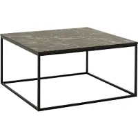 Skye Decor , Shp-980-Qq-1, table basse, noir, 100 % PANNEAUX DE PARTICULES MÉLAMINÉS, 80 x 80 x 42 cm