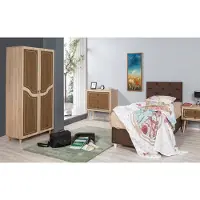 Skye Decor , style - 622, armoire, chêne Sonoma, panneaux de particules 100 % mélaminés, 90 x 52 x 192 cm