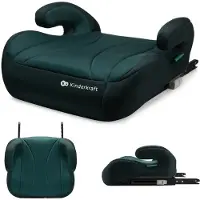 Kinderkraft I-BOOST i-Size - Rehausseur de siège 135-150 cm - Norme R129 - ISOFIX - Ergonomique - Mousse souple - Housse amovible - Vert