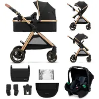 Kinderkraft Poussette 3en1 Esme / Poussette combinée, :Pure Black