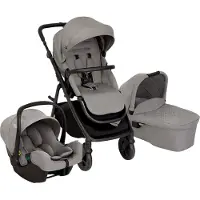 Graco Poussette Trio Near2me Dlx + Siège Auto Snuglite + Nacelle Ash