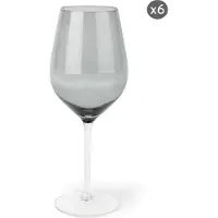 Excelsa Set De 6 Verres Color Wine Verre 50 cl Gris