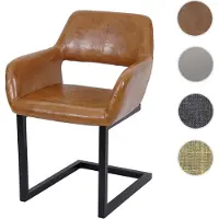 Mendler Chaise De Salle À Manger Hwc-A50 Ii, Rétro Similidaim, Brun