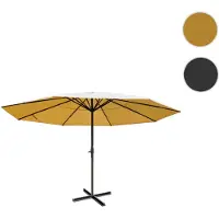 Mendler Parasol Aluminium Meran Pro Ø 5m Crème
