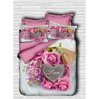 L'essentiel Maison , 163, Doppel-Bettbezug-Set, 100 % POLYESTER-MICROSATIN, Lila, 200 x 220 cm