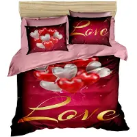 L'essentiel Maison , 157, King-Size-Bettbezug-Set (FR), 100 % POLYESTER-MICROSATIN, Rot, 240 x 220 cm