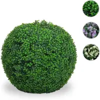 Mendler Arbuste artificiel HWC-L77, boule de buis plante décorative boule de buis plante artificielle Buxus, Outdoor Ø 55cm vert