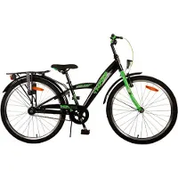 Volare Thombike 24 pouces 23 cm Garçon Frein à rétropédalage Noir/Vert