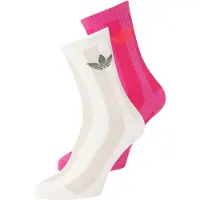Adidas Chaussettes Striped Crew Socks 2 Pairs femmes - Blanc - L