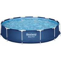 Bestway 56706 Steel Pro Ø366x76cm Round Tubular Pool Without Filter/purifier Bleu 6473 Liters