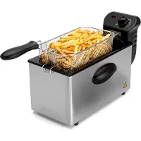 Clatronic FR 3586 Fryer 3 L Silver Stainless steel Stand-alone 2000 W
