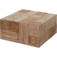 Mendler Table basse HWC-A15c, Table de salon, Sapin massif rustique MVG 30x60x60cm