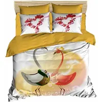L'essentiel Maison , 184, ensemble housse de couette double, 100 % POLYESTER MICROSATIN, blanc, 200 x 220 cm