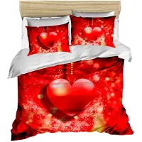 L'essentiel Maison , 159, King-Size-Bettbezug-Set (FR), 100 % POLYESTER-MICROSATIN, Rot, 240 x 220 cm