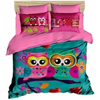 L'essentiel Maison , 198, Doppel-Bettbezug-Set, 100 % POLYESTER-MICROSATIN, Rosa, 200 x 220 cm