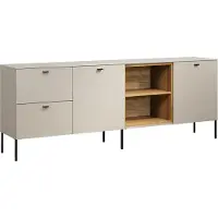 Trendteam Wohnen Sao Paulo Buffet Cachemire/Evoke chêne L/H/P env. 200/75/40 cm